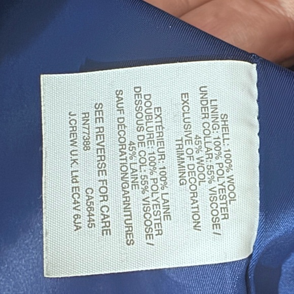 J Crew wool blazer. Size 8 - Picture 4 of 5